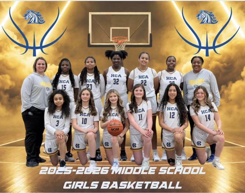 Basketball team photo with coaches and players, including jersey numbers, for the 2025-2026 season.