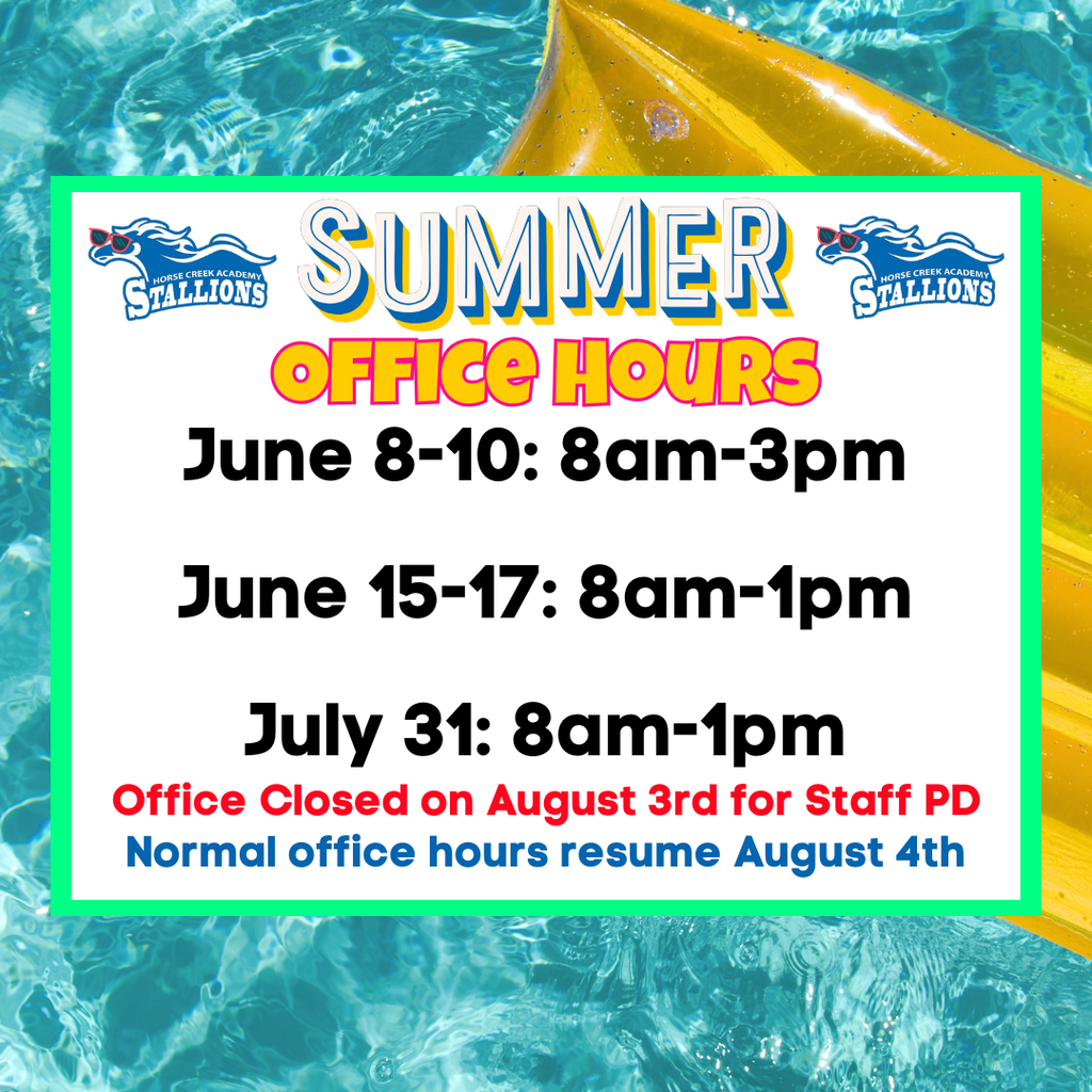 Summer Office Hours