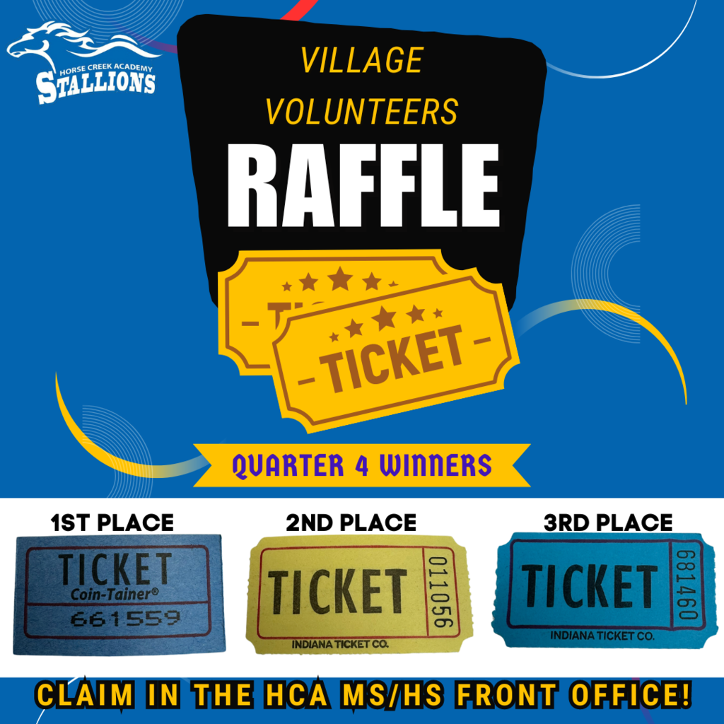 Village Volunteers Raffle Winners!