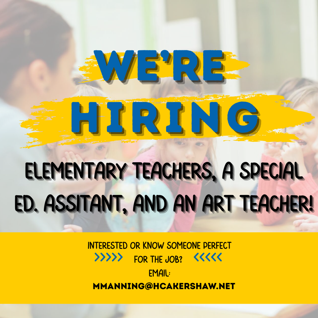 _Were Hiring elem and art (Instagram Post)