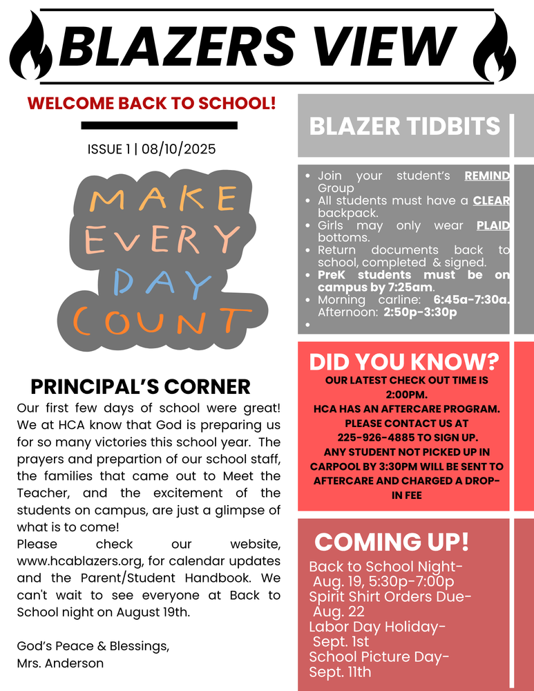 8/11 Newsletter