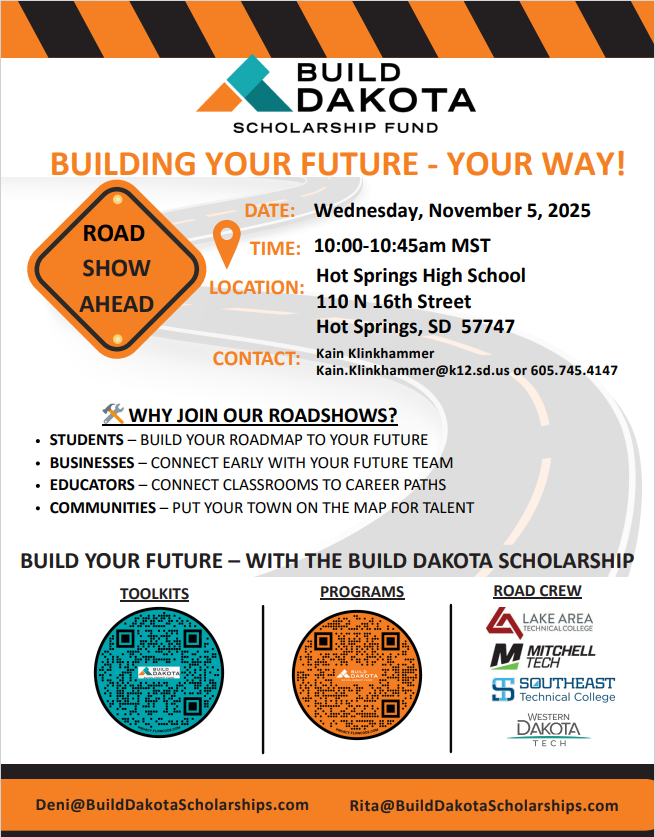 Build Dakota Scholarship Flyer