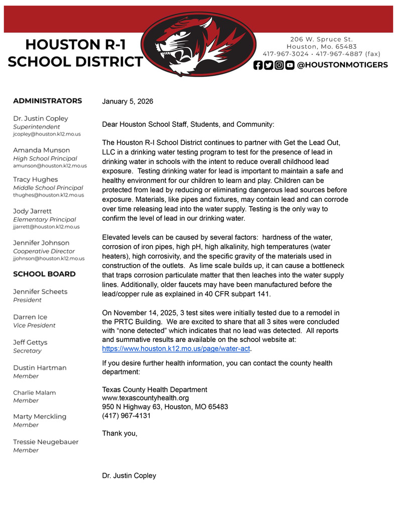 Get the Lead Out Letter