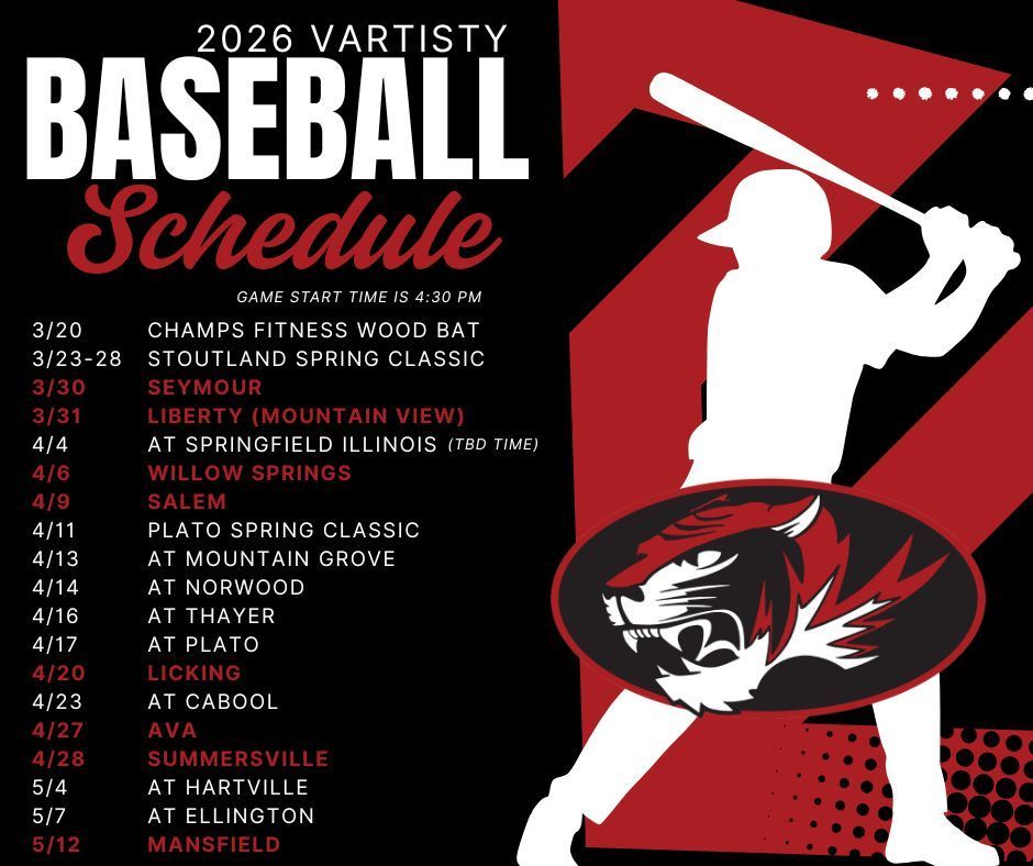 HS baseball schedule