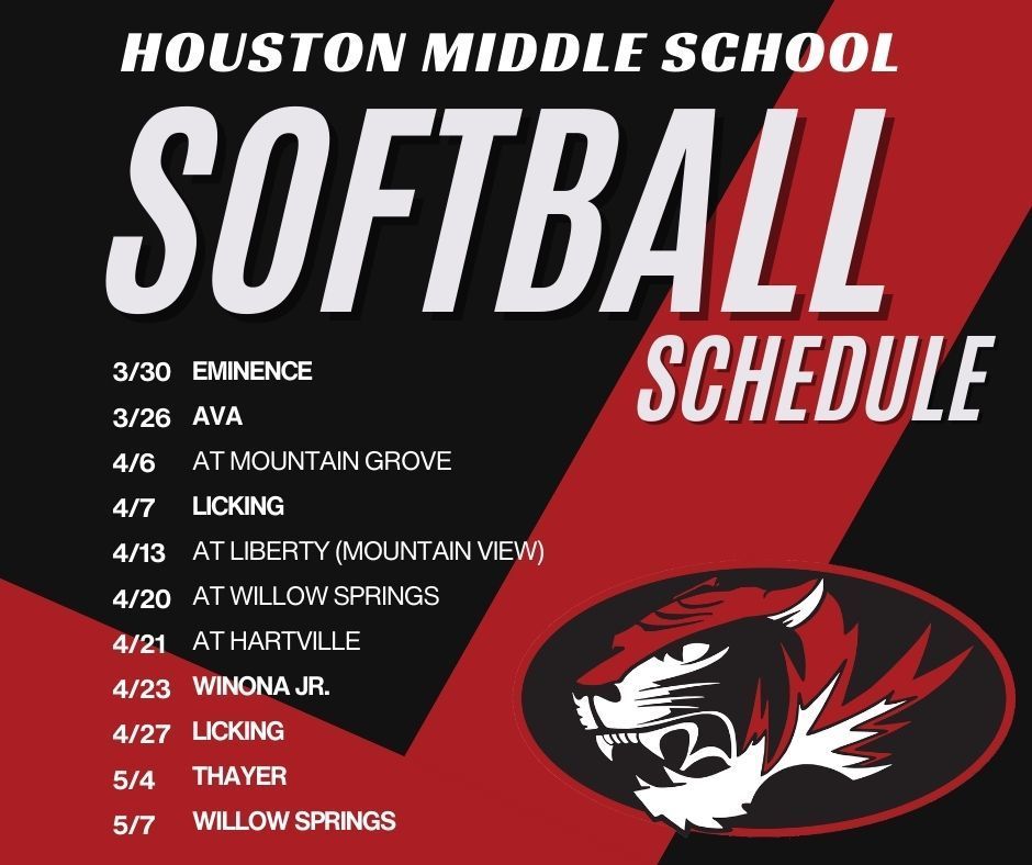 MS Softball schedule