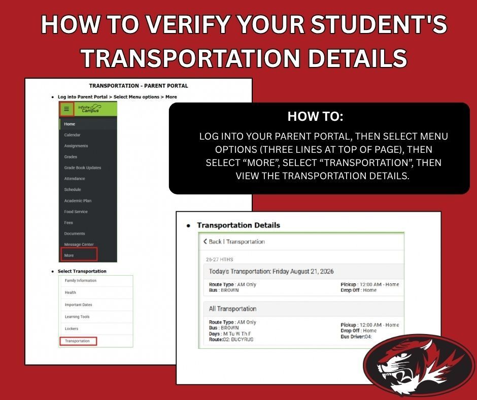 Transportation details