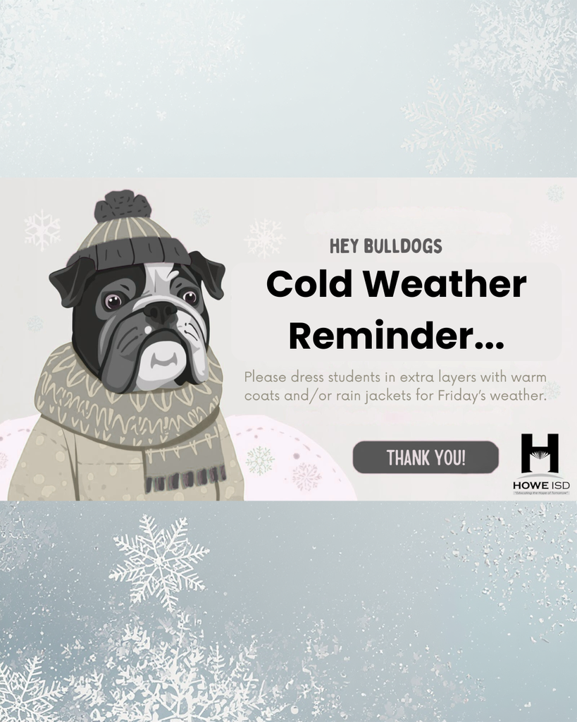 cold weather reminder