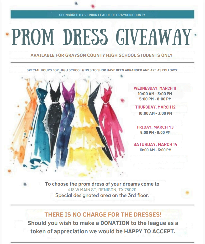 prom dress giveaway