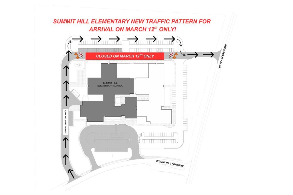 March 12th Arrival Map