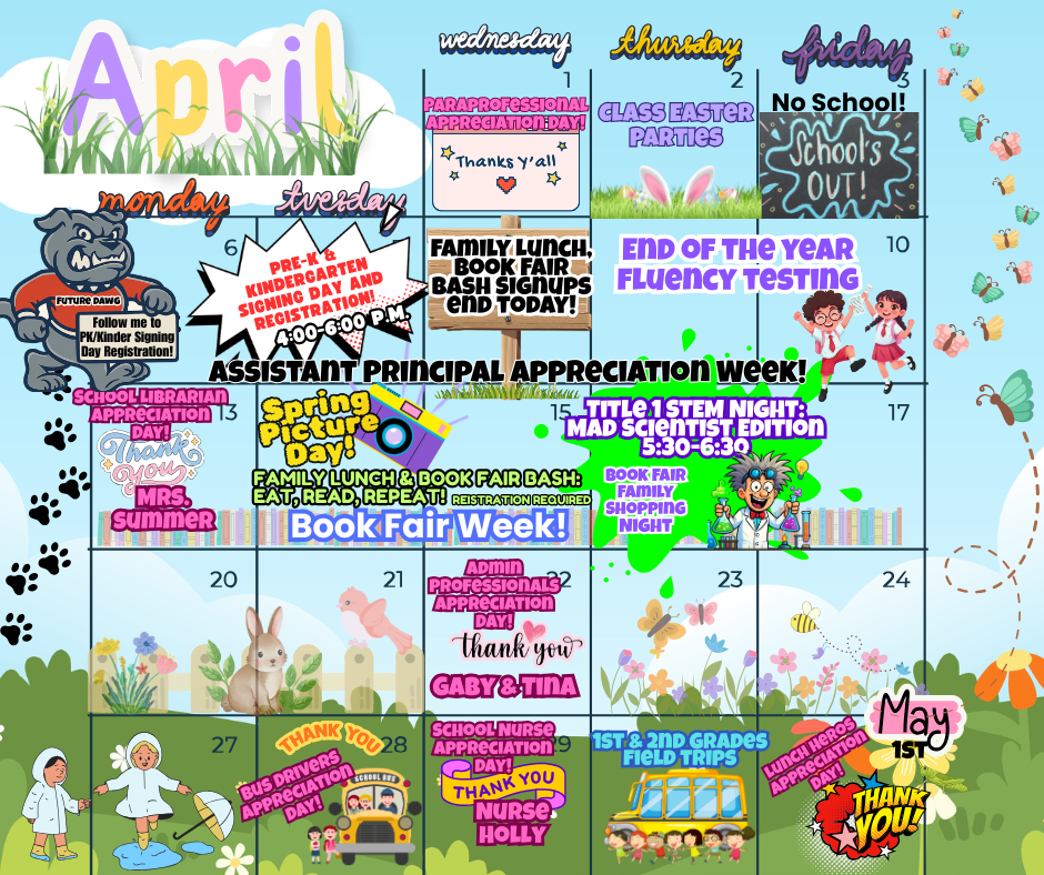 April Calendar