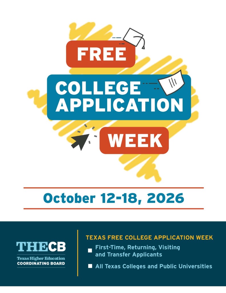 Go to Apply Texas for Free College Application Week October 12-18