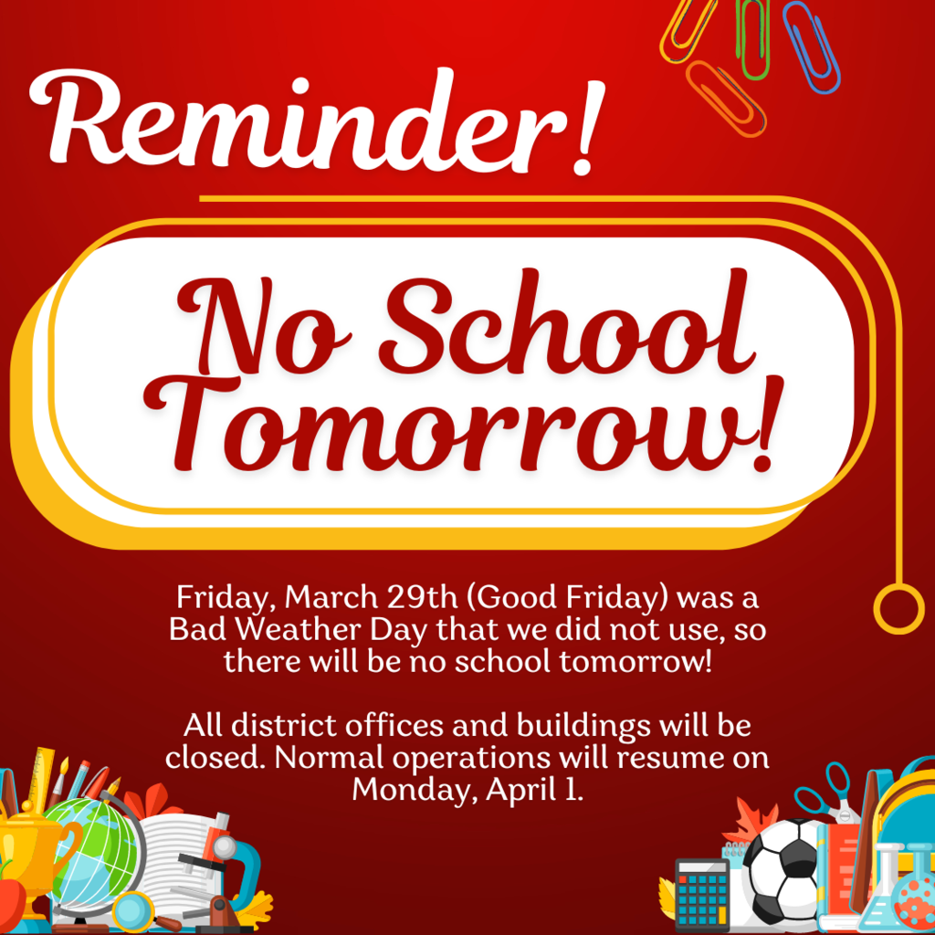 March 29 No School