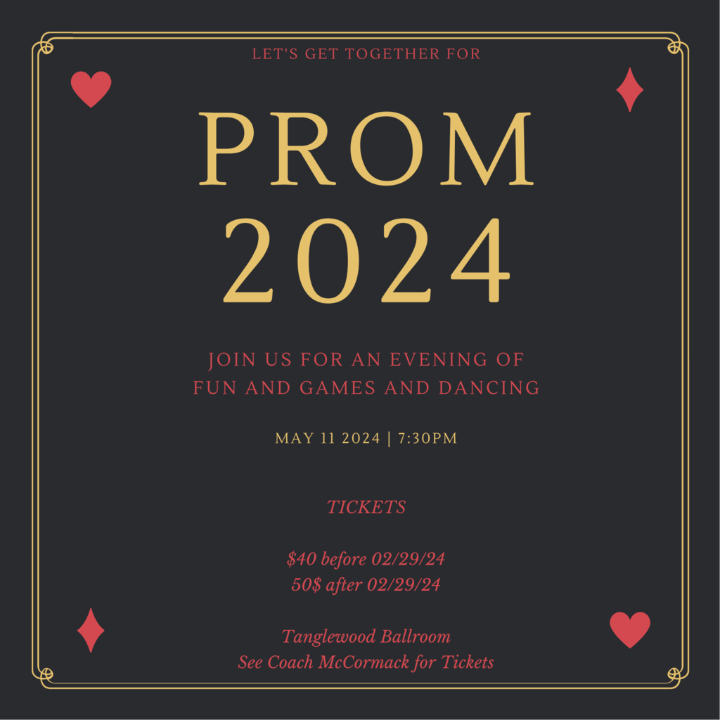 Prom - May 11 - 7:30 pm