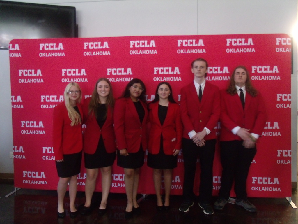 FCCLA officers group photo. 
