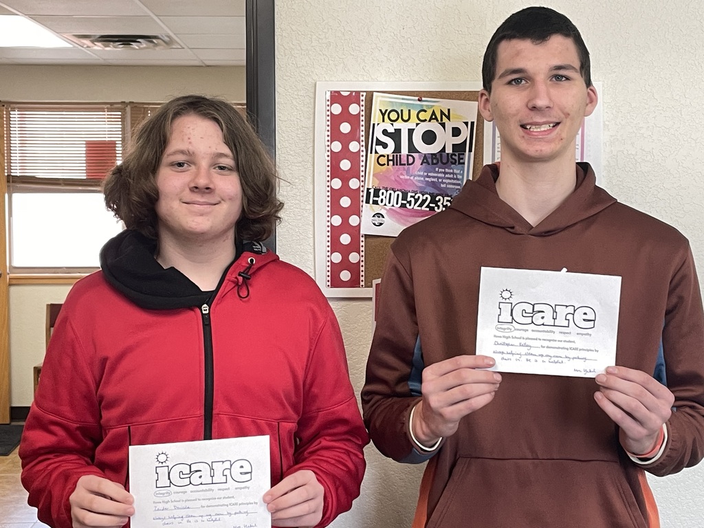 Shoutout to Zander D. and Christopher K.  for always jumping in to help teachers with a smile! Your positive attitude and willingness to help do not go unnoticed. 💛