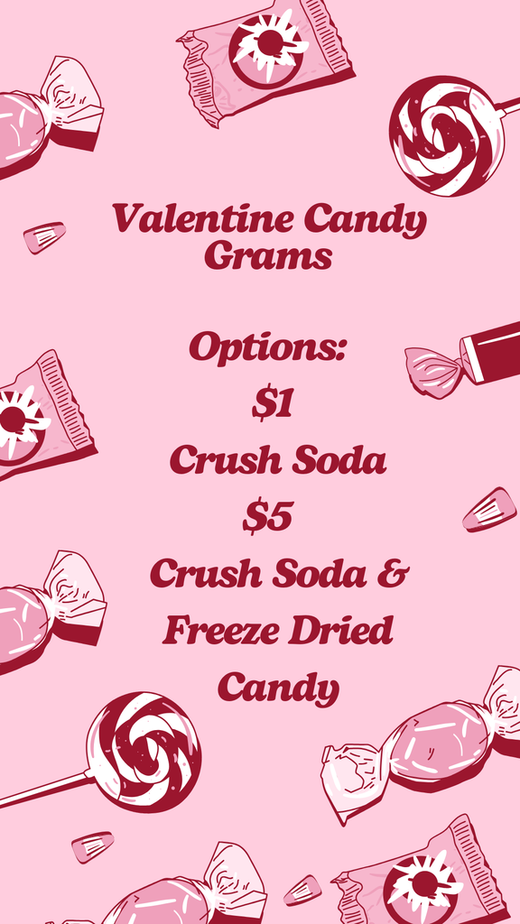 Valentines candy grams flyer