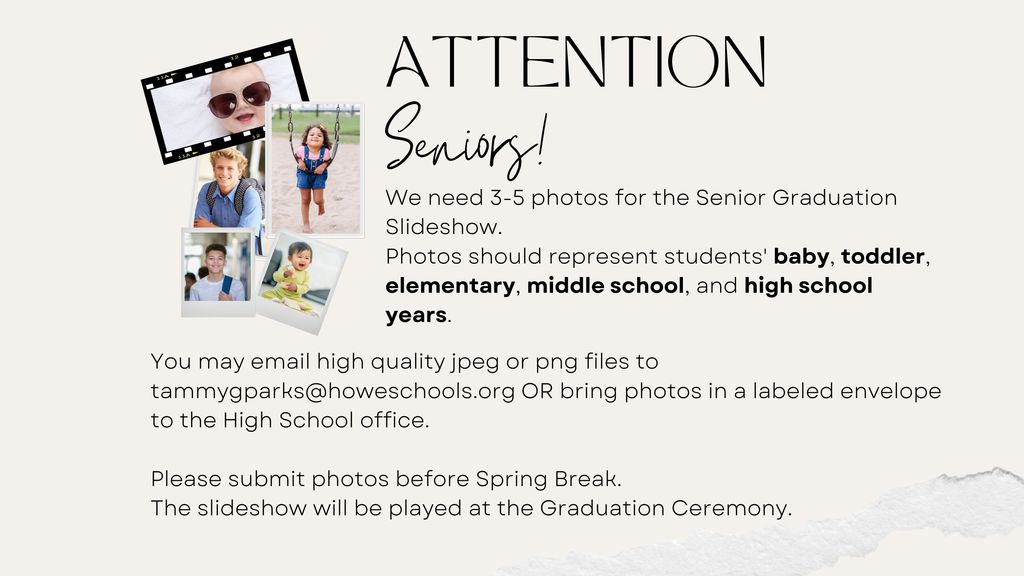 senior photo reminder