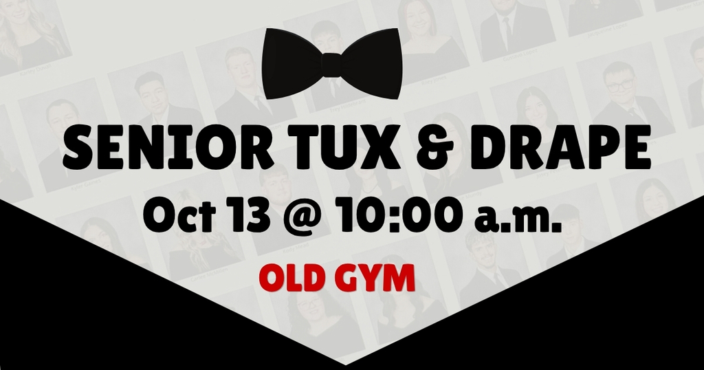 senior tux drape
