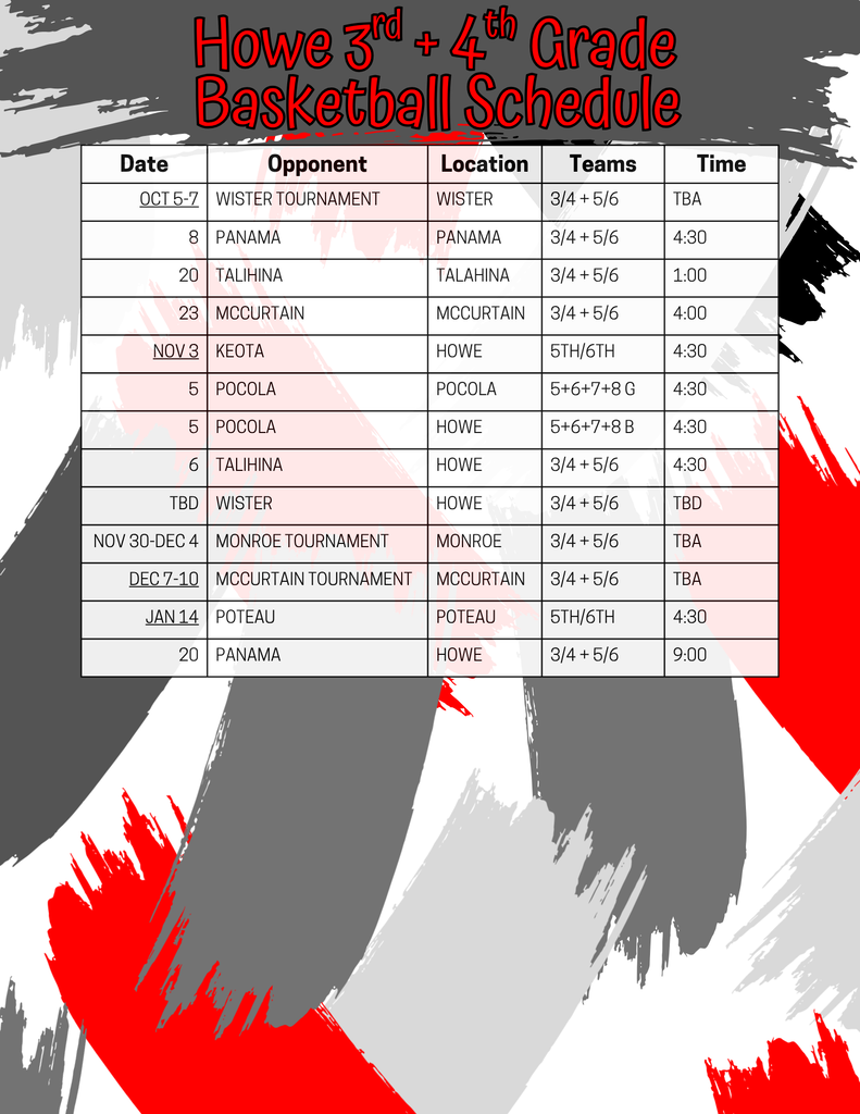 Schedule