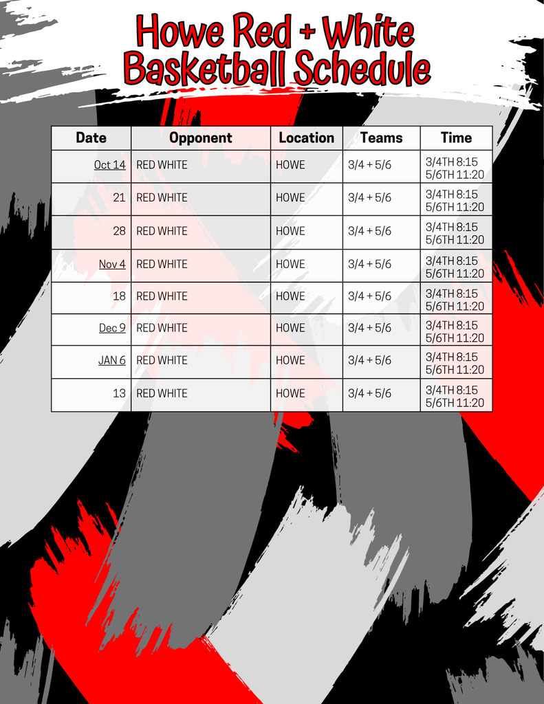 Schedule