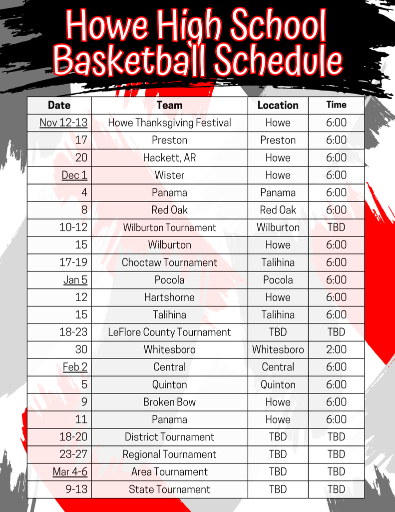 Schedule