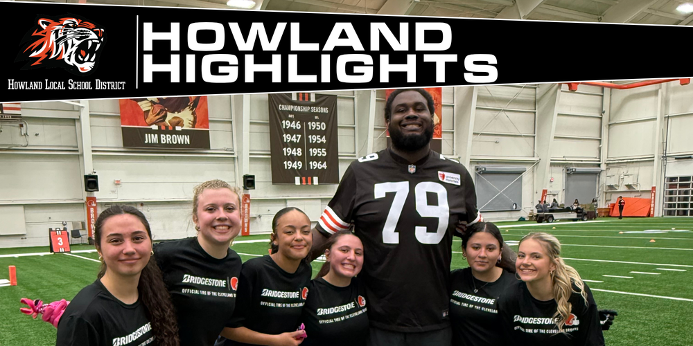 Girls flag football team visits Cleveland Browns facility