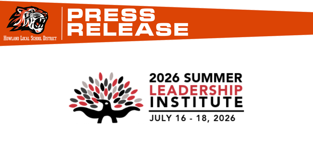 Evan Neely and Sapphire Lin pose for a photo after being accepted into the 2026 Tressel Summer Leadership Institute at Youngstown State University.