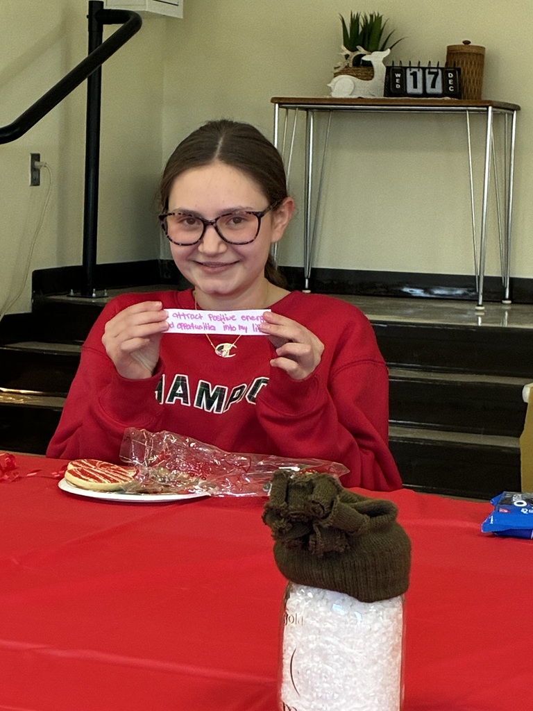 Students display handmade holiday wellness projects