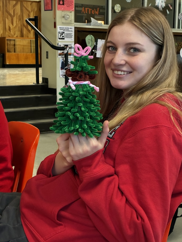 Students display handmade holiday wellness projects