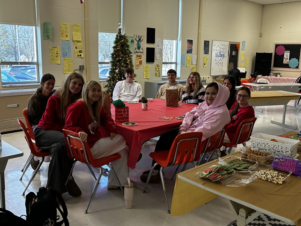 Students display handmade holiday wellness projects