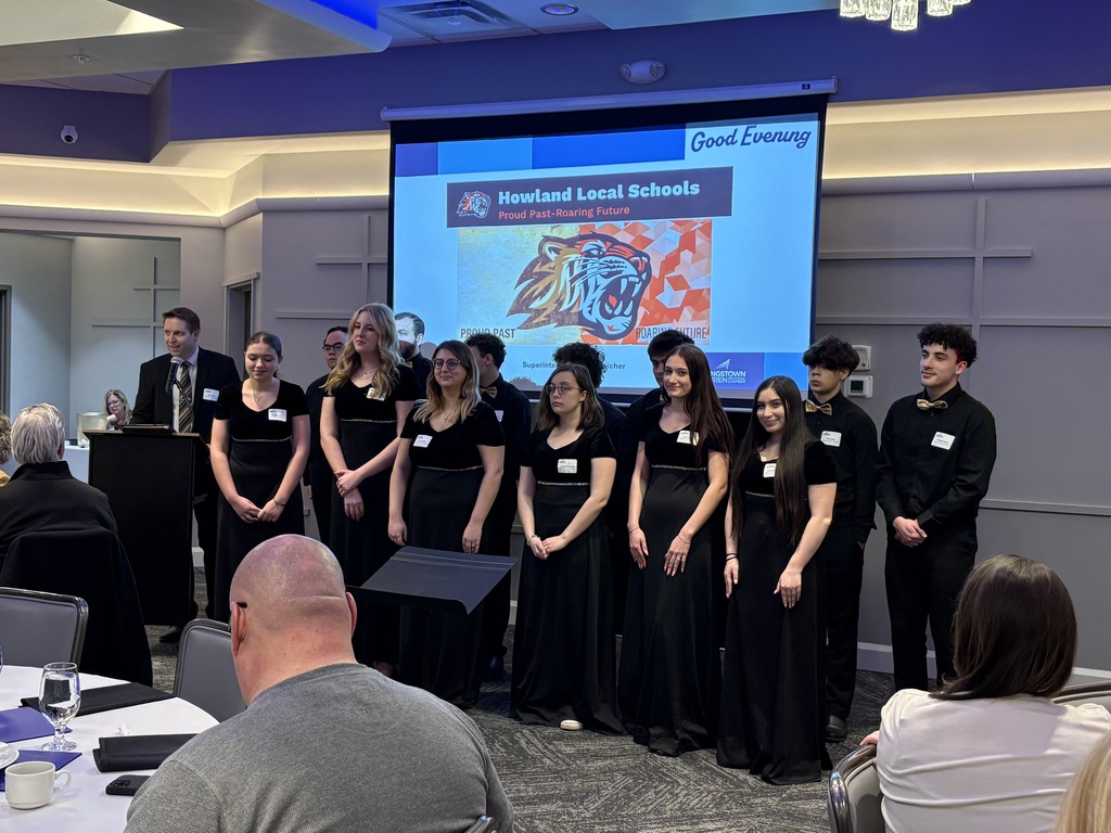 Officials presenting at Good Evening Howland