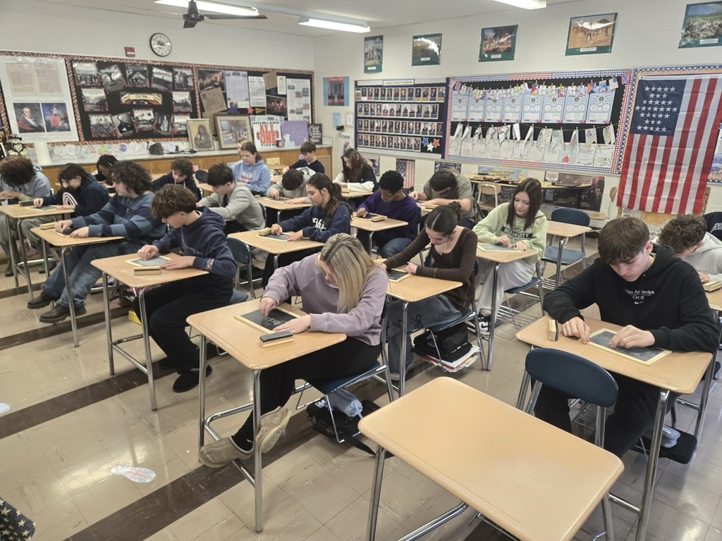 Students experiencing historical classroom