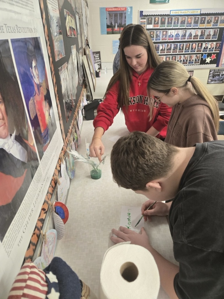 Students experiencing historical classroom