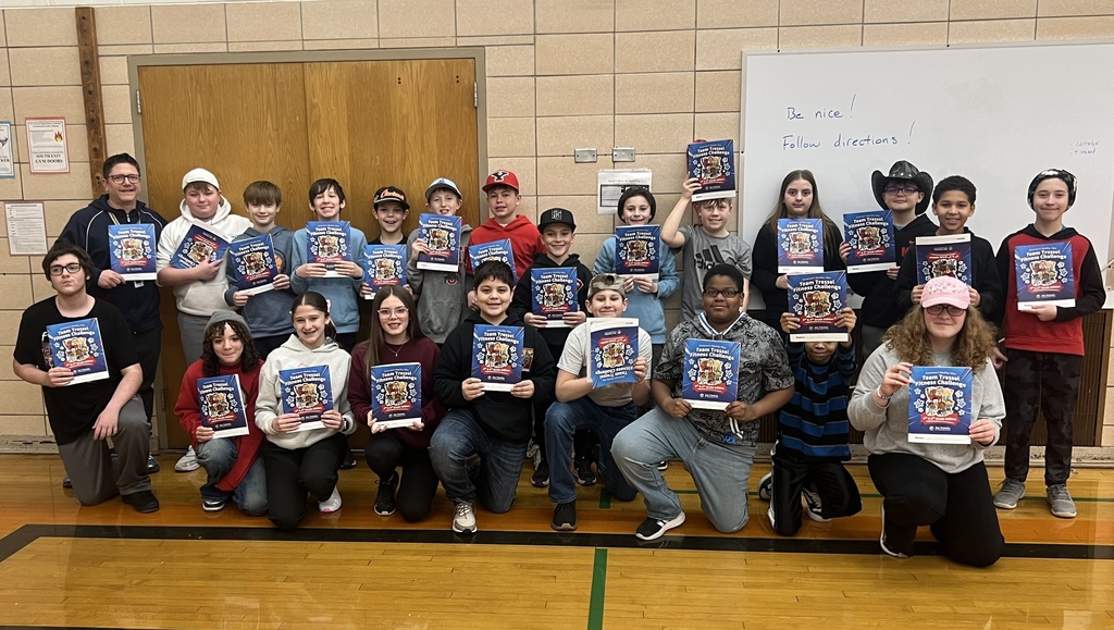 Students exercising in gym