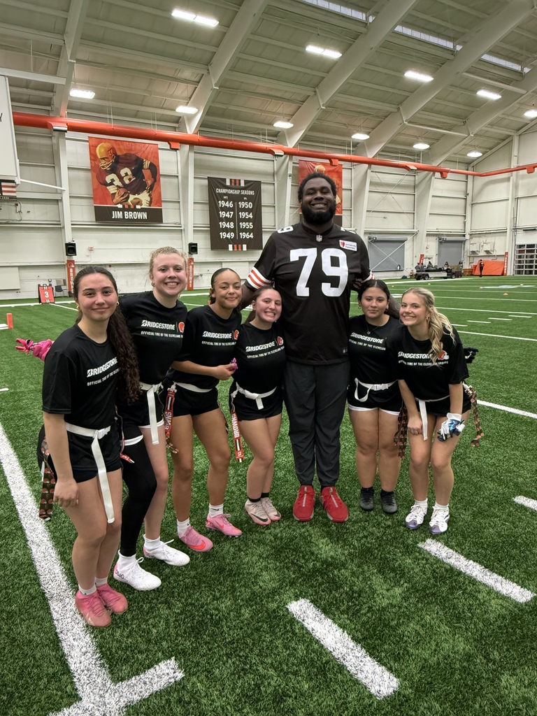Girls Flag Football – Browns Visit 