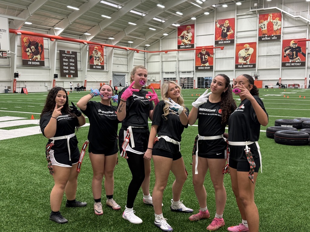 Girls Flag Football – Browns Visit 