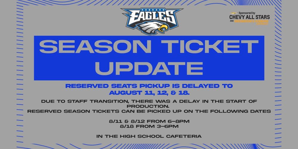 season ticket update