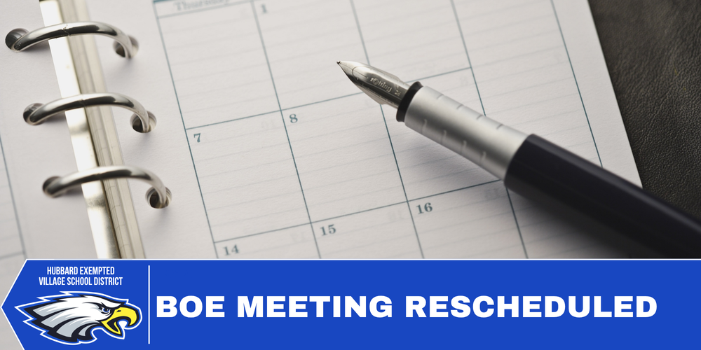 board meeting rescheduled