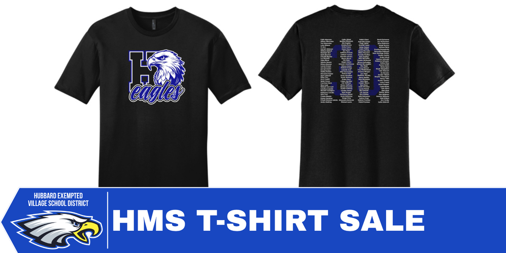 Close-up of Hubbard Middle School Class of 2030 shirt design