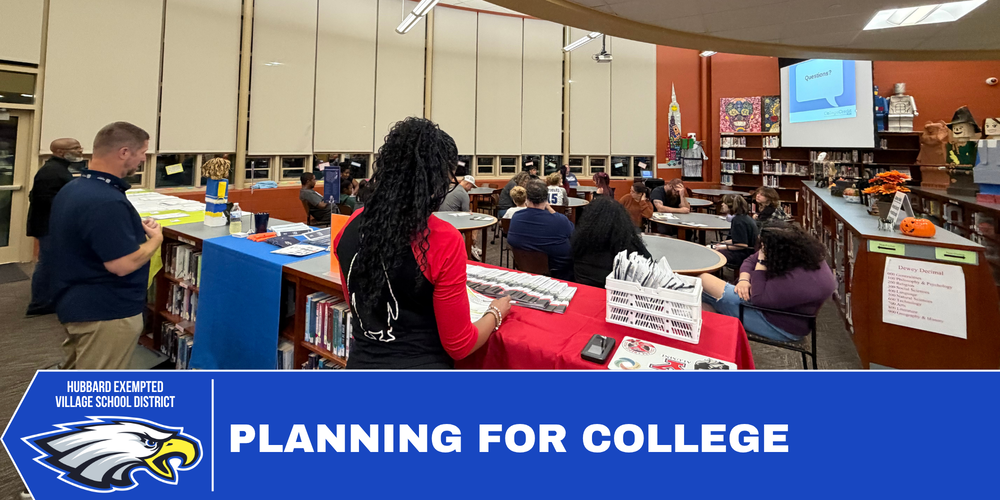 Hubbard High School students and families participate in recent FAFSA and College Credit Plus information nights focused on financial aid and college credit opportunities.