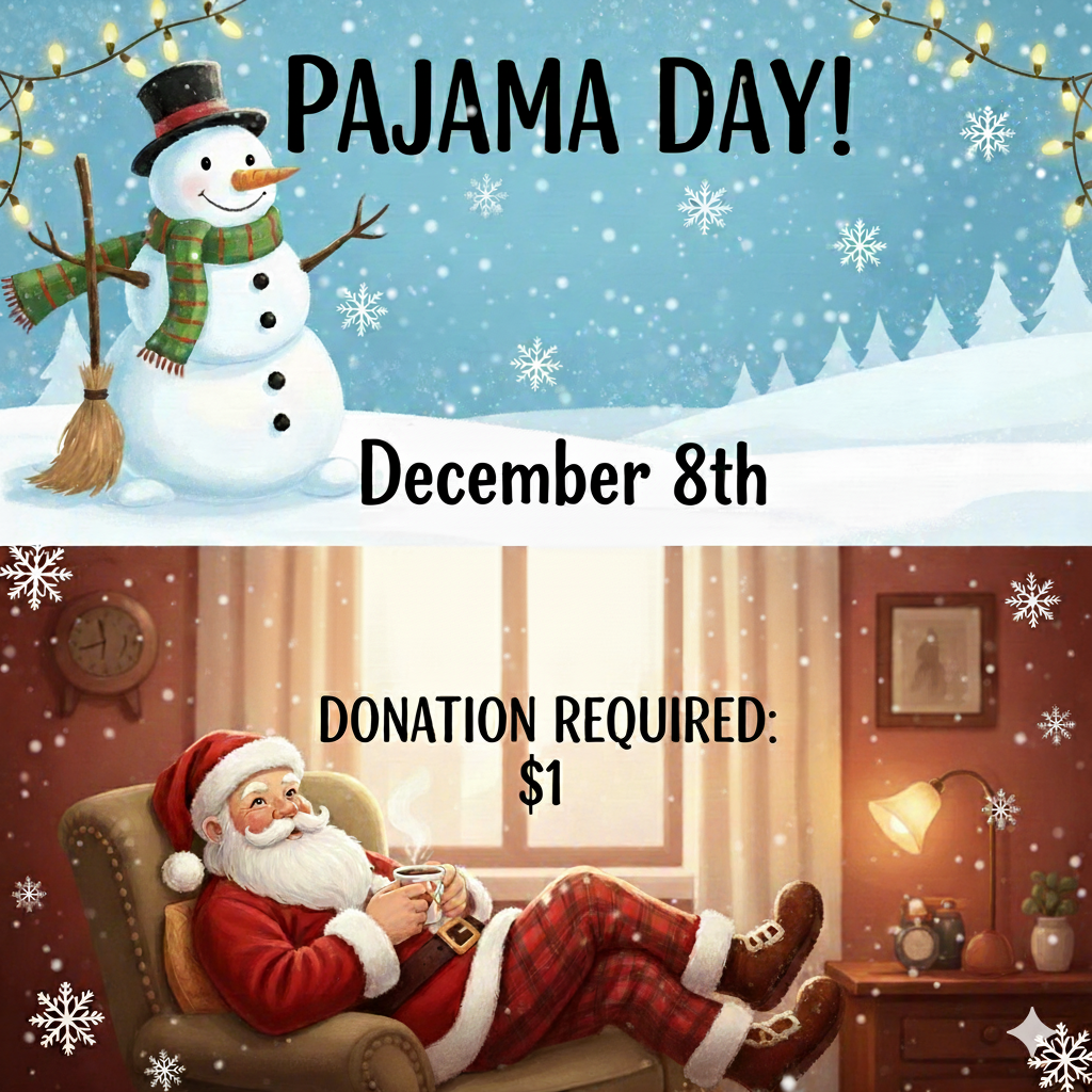 pajama day for hms on december 8