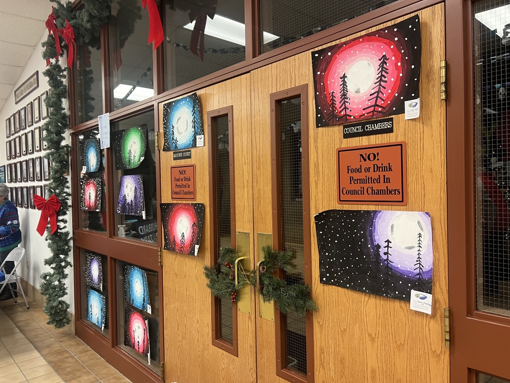 paper chains and snowflakes