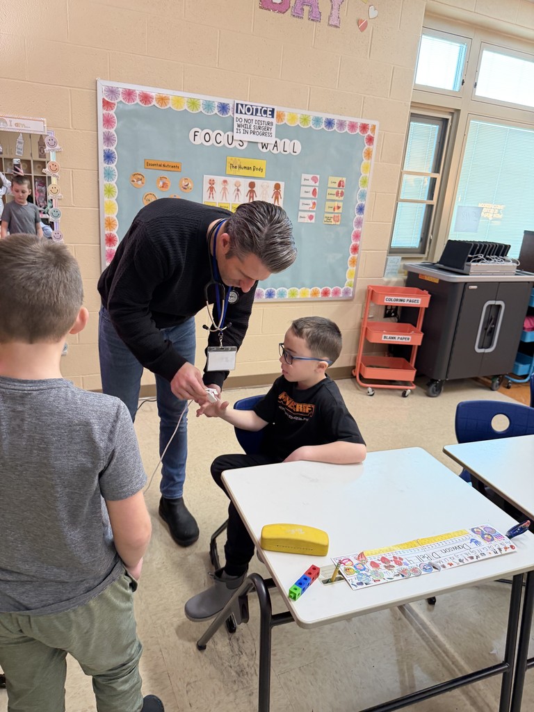 dr. geisler visits 2nd grade room