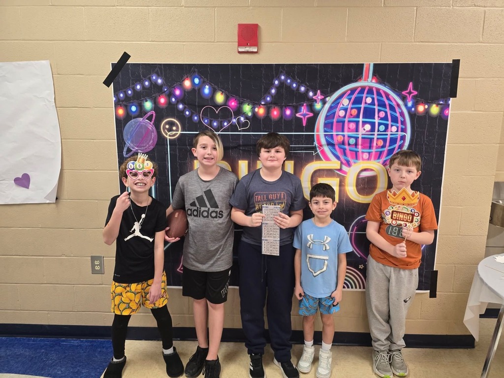 Families playing bingo together