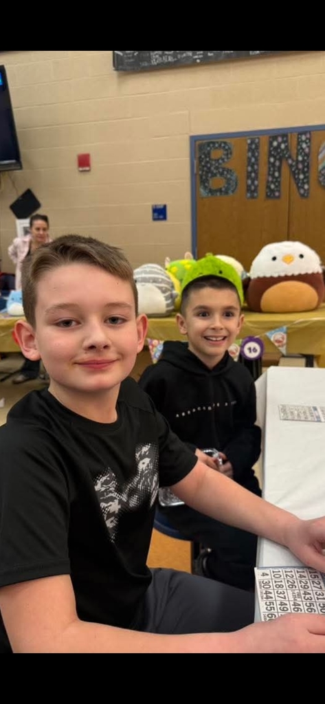 Families playing bingo together
