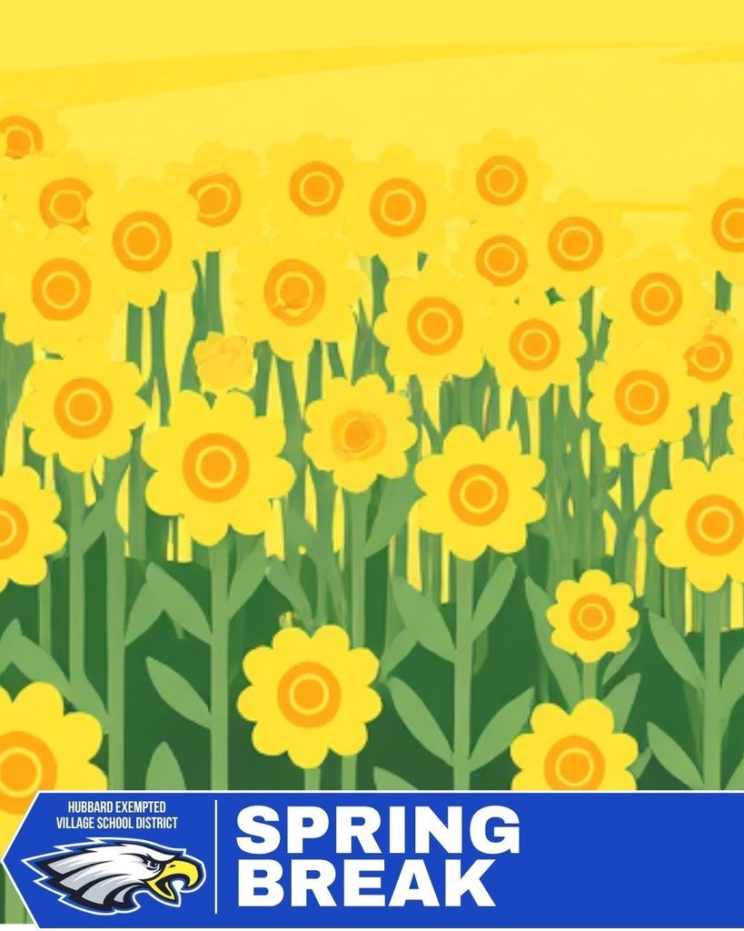 Reminder: There will be no school Friday, April 3 through Tuesday, April 7. Classes will resume on Wednesday, April 8. 