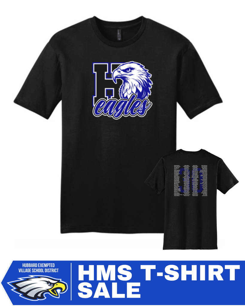 Close-up of Hubbard Middle School Class of 2030 shirt design