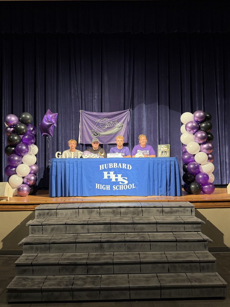 Jonny Adamson: Student-athlete signing a letter of intent for golf at Mount Union, seated at a table with supporters in the background.
