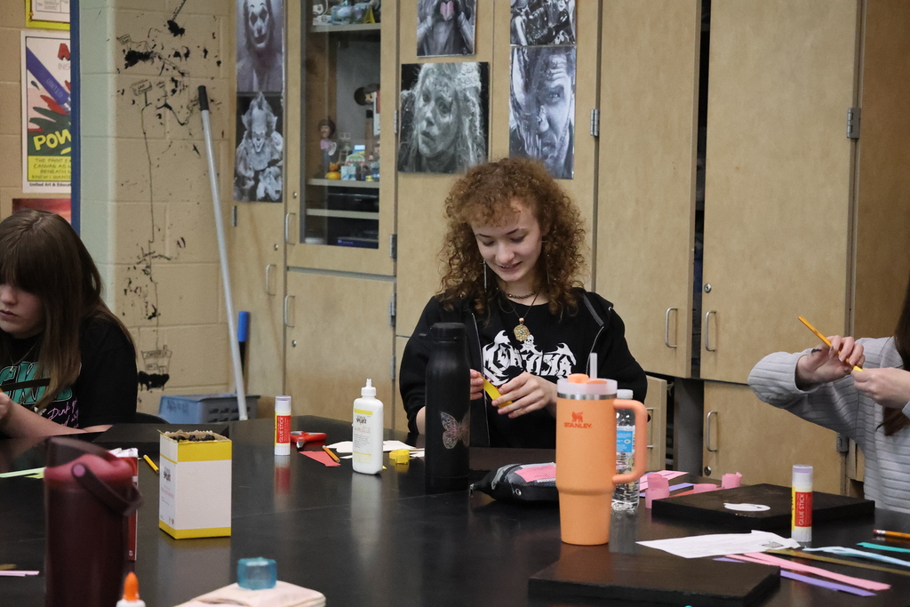 Students participate in games, crafts, and activities during Hubbard’s PBIS Fun Day celebration.