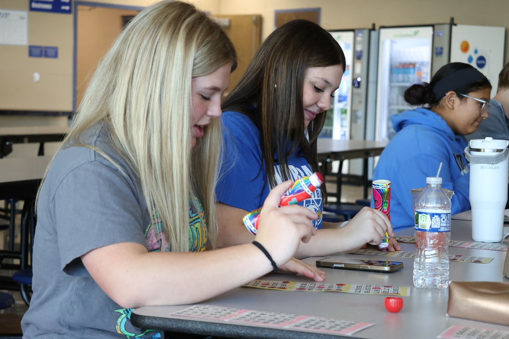 Students participate in games, crafts, and activities during Hubbard’s PBIS Fun Day celebration.